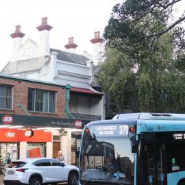The IGA and 370 Leichhardt bus, Glebe Point Road, Glebe, 2021