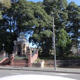 Front steps of Glebe War Memorial, Glebe Point Road, Glebe, 2022
