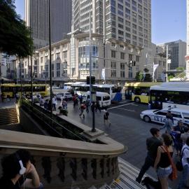 Buses using Druitt Street from George and Park Streets, Sydney, 2008