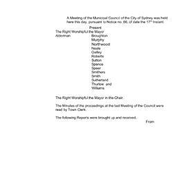 Transcript - Minutes of Council - Meeting no. 0071, 20 Dec 1858 [Municipal Council of Sydney]