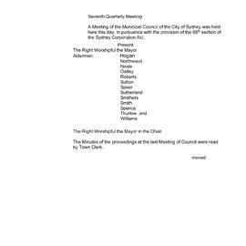 Transcript - Minutes of Council - Meeting no. 0070, 09 Dec 1858 [Municipal Council of Sydney]