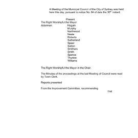 Transcript - Minutes of Council - Meeting no. 0069, 06 Dec 1858 [Municipal Council of Sydney]