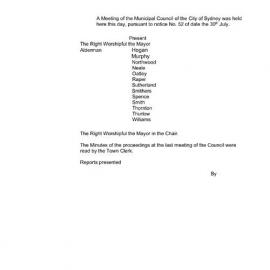 Transcript - Minutes of Council - Meeting no. 0057, 02 Aug 1858 [Municipal Council of Sydney]