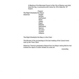 Transcript - Minutes of Council - Meeting no. 0055, 19 Jul 1858 [Municipal Council of Sydney]