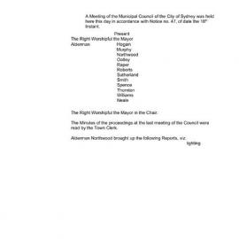 Transcript - Minutes of Council - Meeting no. 0052, 21 Jun 1858 [Municipal Council of Sydney]