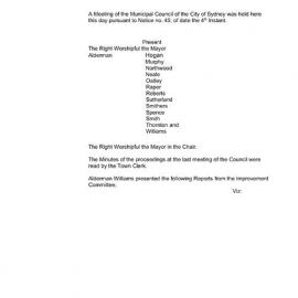 Transcript - Minutes of Council - Meeting no. 0050, 07 Jun 1858 [Municipal Council of Sydney]