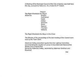 Transcript - Minutes of Council - Meeting no. 0048, 10 May 1858 [Municipal Council of Sydney]