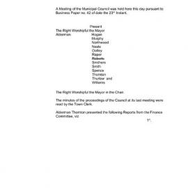 Transcript - Minutes of Council - Meeting no. 0047, 26 Apr 1858 [Municipal Council of Sydney]