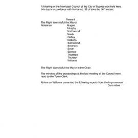 Transcript - Minutes of Council - Meeting no. 0044, 29 Mar 1858 [Municipal Council of Sydney]