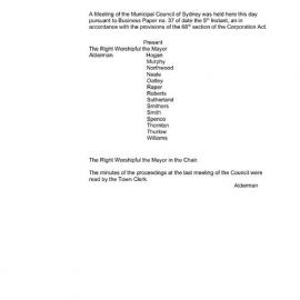 Transcript - Minutes of Council - Meeting no. 0042, 09 Mar 1858 [Municipal Council of Sydney]