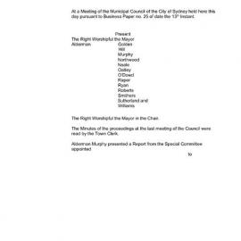 Transcript - Minutes of Council - Meeting no. 0030, 16 Nov 1857 [Municipal Council of Sydney]