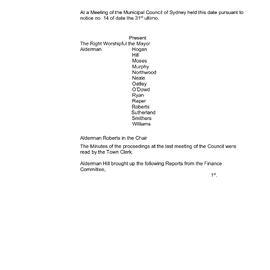 Transcript - Minutes of Council - Meeting no. 0018, 03 Aug 1857 [Municipal Council of Sydney]