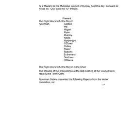 Transcript - Minutes of Council - Meeting no. 0016, 13 Jul 1857 [Municipal Council of Sydney]