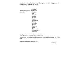 Transcript - Minutes of Council - Meeting no. 0012, 22 Jun 1857 [Municipal Council of Sydney]