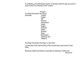 Transcript - Minutes of Council - Meeting no. 0010, 15 Jun 1857 [Municipal Council of Sydney]