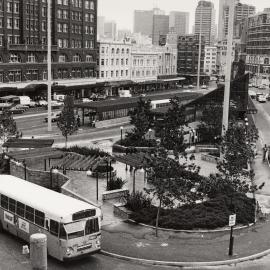 Railway Square mini-park and rest area, Central, circa 1976