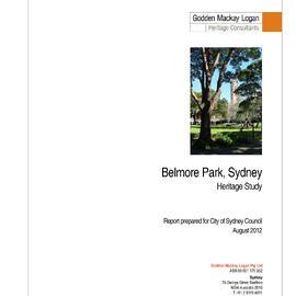 Belmore Park: heritage study, 2012