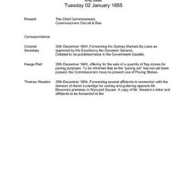 Transcript - Minutes of Council - Volume 8 [Municipal Council of Sydney / City of Sydney], 1855