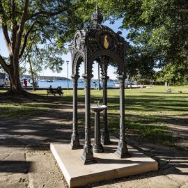 Canopy drinking fountain in Beare Park, Itacha Road Elizabeth Bay, 2023