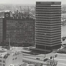 High rise buildings along Kent St