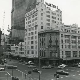 Corner of George and Park Streets Sydney, 1970s