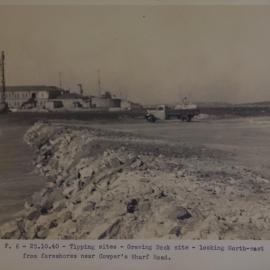 View north east from foreshore near Cowper Wharf Road Potts Point, 1940