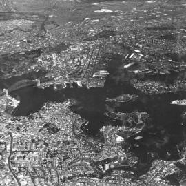 Aerial view of Sydney Harbour, 1937