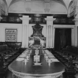 Sydney Town Hall, Council Chambers, 1937