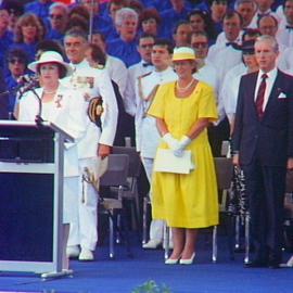 Dignitaries and guests, Australia Day official ceremony, 1990