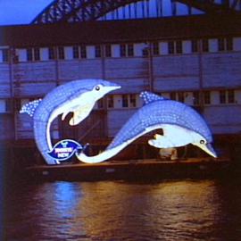 Sea creatures floating lantern: Dolphins