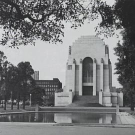 Anzac Memorial and Pool of Reflection, Hyde Park South, Sydney, 1966