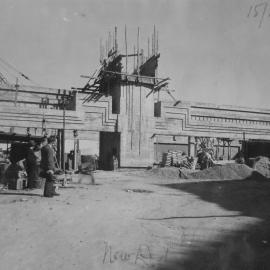 Construction of the new Pyrmont Refuse Incinerator, Saunders Street Pyrmont, circa 1934