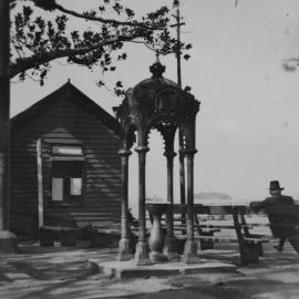 Canopy fountain in Beare Park Elizabeth Bay, 1933