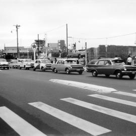 Walter Read Reserve and Caltex service station, Oxford Street Paddington, 1964