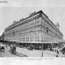 Anthony Hordern & Sons department store, George Street Sydney, circa 1901