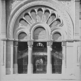 Main entrance, Queen Victoria Market Building (QVB), George and York Streets Sydney, 1898.