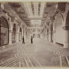 Ground floor interior, Queen Victoria Market Building (QVB), George Street Sydney, 1898