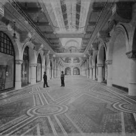 Ground floor interior, Queen Victoria Market Building (QVB), George Street Sydney, 1898.