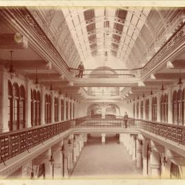 First floor interior of Queen Victoria Market Building (QVB), George Street Sydney, 1898