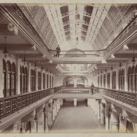 First floor interior of Queen Victoria Market Building (QVB), George Street Sydney, 1898