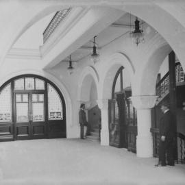 First floor interior, Queen Victoria Market Building (QVB),  George Street Sydney, 1898.