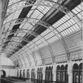 Barrel vault roof, Queen Victoria Market Building (QVB), George Street Sydney, 1898.