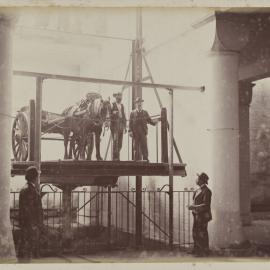 Goods lift, Queen Victoria Market Building (QVB), George Street Sydney, 1898