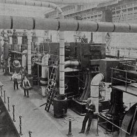 Engine room, Pyrmont Power House, 1906