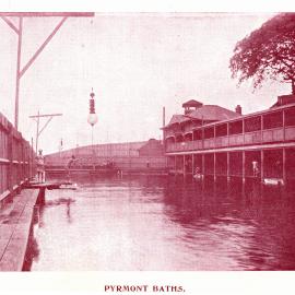 Pyrmont baths, Point Street Pyrmont, 1906