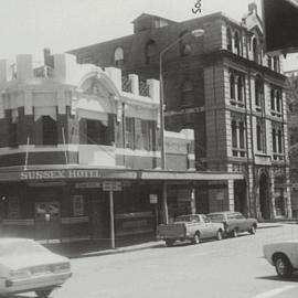 Sussex Hotel, corner Day and Liverpool Streets Sydney, 1979