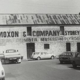 Moxon & Company Timber Yard, Duncan Street Sydney, 1979