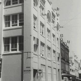Corner of Myer building, Dixon Street Haymarket, 1979