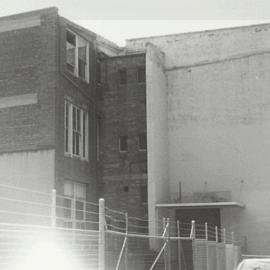 Rear of building, Dixon Street Haymarket, 1979