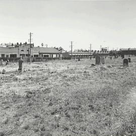View of Camperdown Cemetery from Church Street Newtown, 1951
